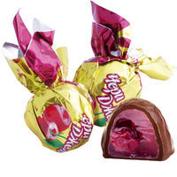 Конфеты глазированные шоколадом с фруктовым корпусом