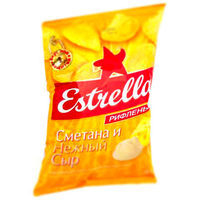 Чипсы Estrella сметана и нежный сыр