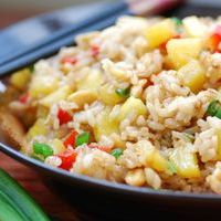 Рис с жареными овощами