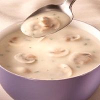 Суп молочный с грибами