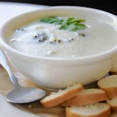 Суп манный с молочно-яичной смесью